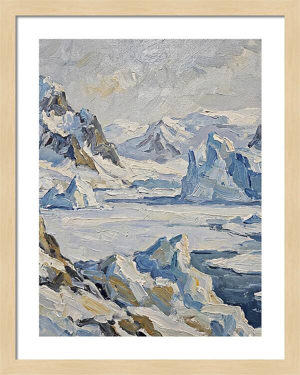 Antarctic Serenity In Blue