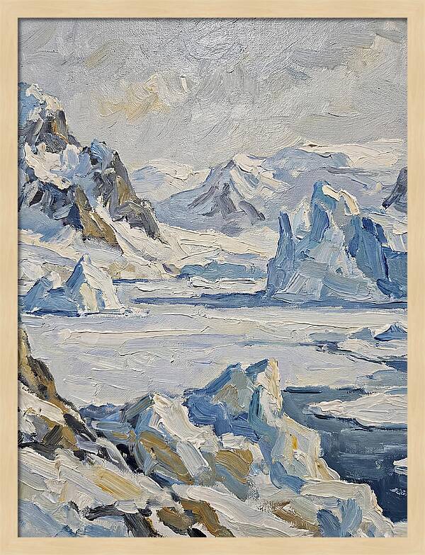 Antarctic Serenity In Blue
