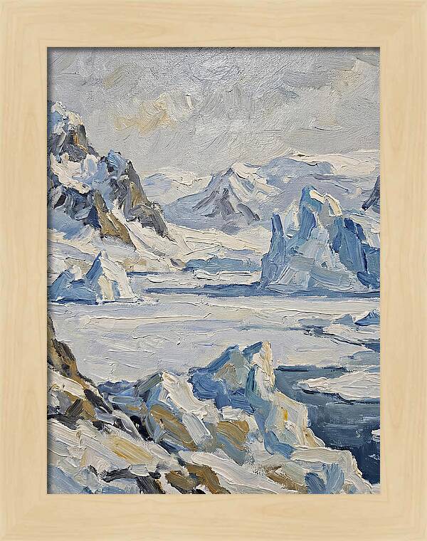 Antarctic Serenity In Blue