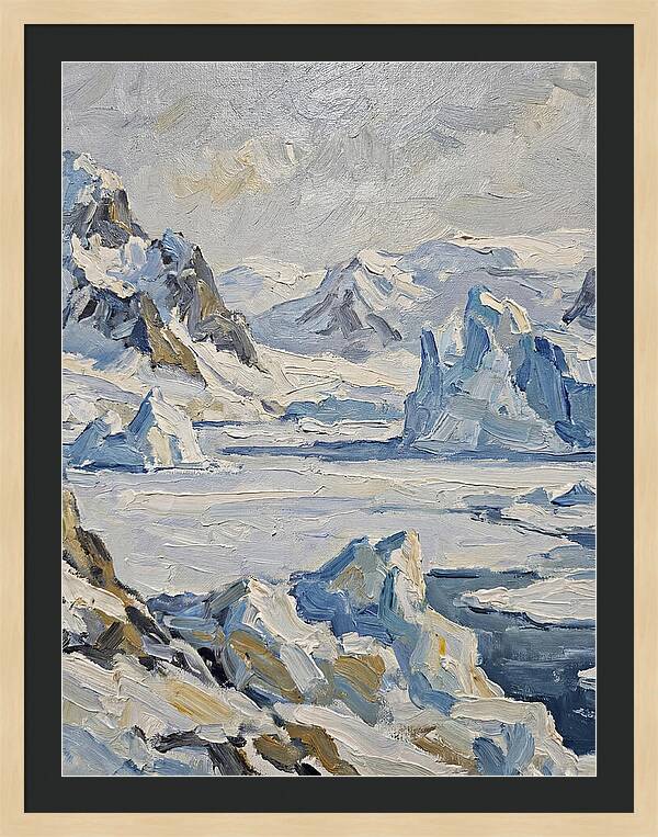 Antarctic Serenity In Blue