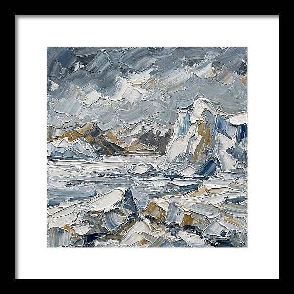 Antarctic Serenity In Palette Knife