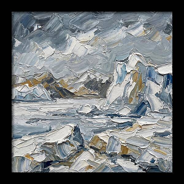 Antarctic Serenity In Palette Knife