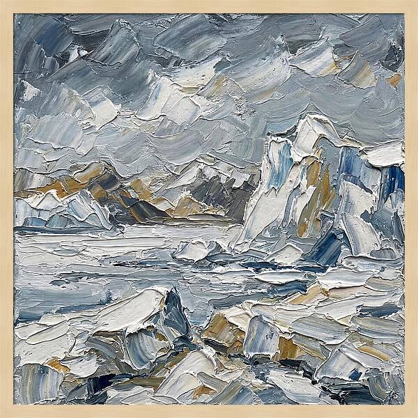 Antarctic Serenity In Palette Knife
