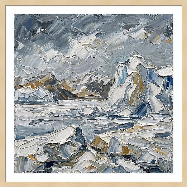 Antarctic Serenity In Palette Knife