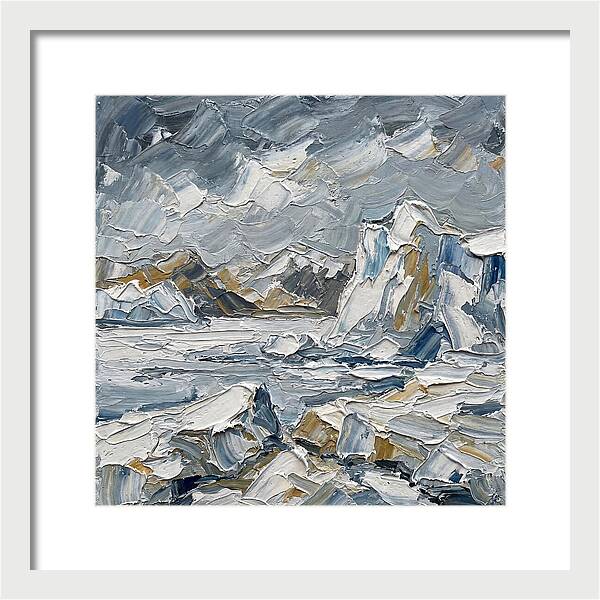 Antarctic Serenity In Palette Knife