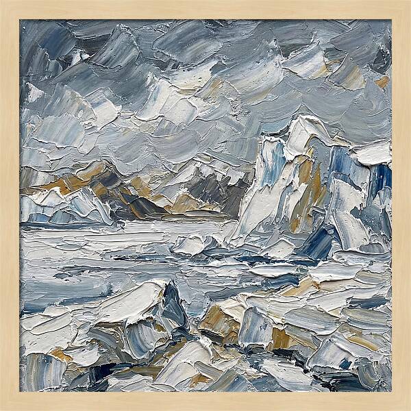 Antarctic Serenity In Palette Knife