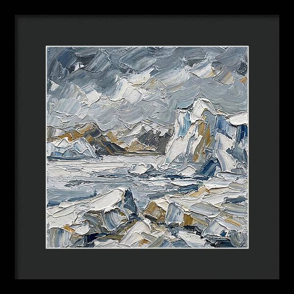 Antarctic Serenity In Palette Knife