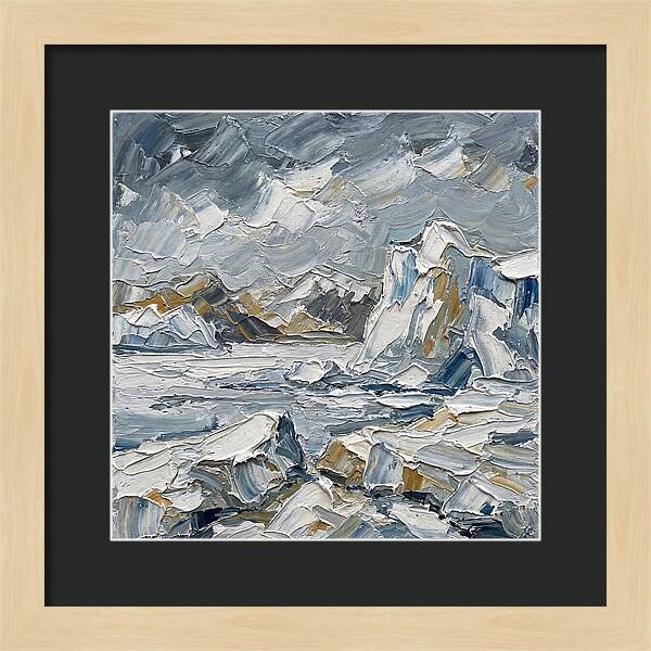 Antarctic Serenity In Palette Knife