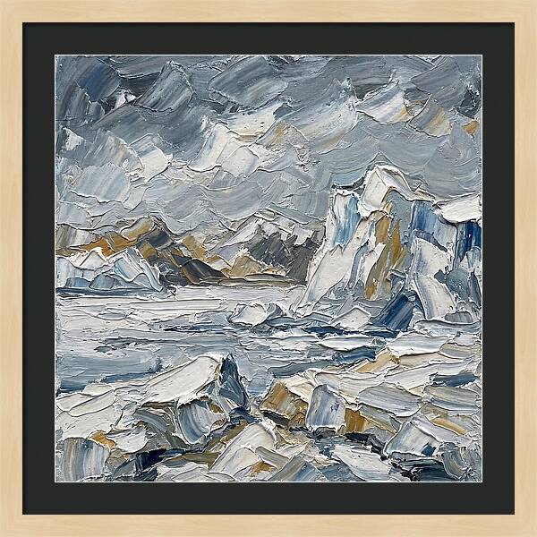 Antarctic Serenity In Palette Knife