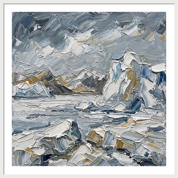 Antarctic Serenity In Palette Knife