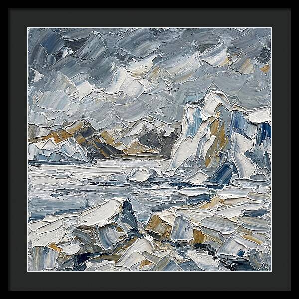 Antarctic Serenity In Palette Knife