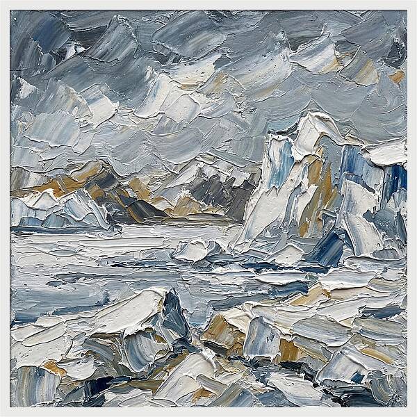 Antarctic Serenity In Palette Knife