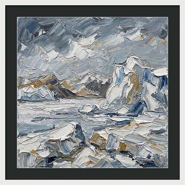 Antarctic Serenity In Palette Knife