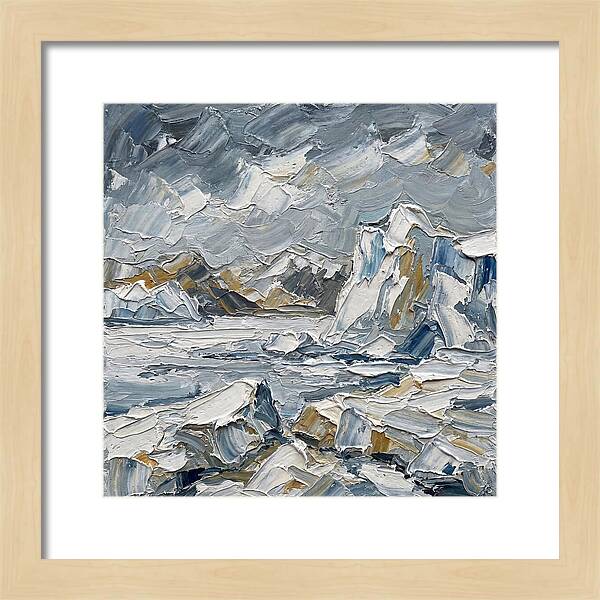 Antarctic Serenity In Palette Knife