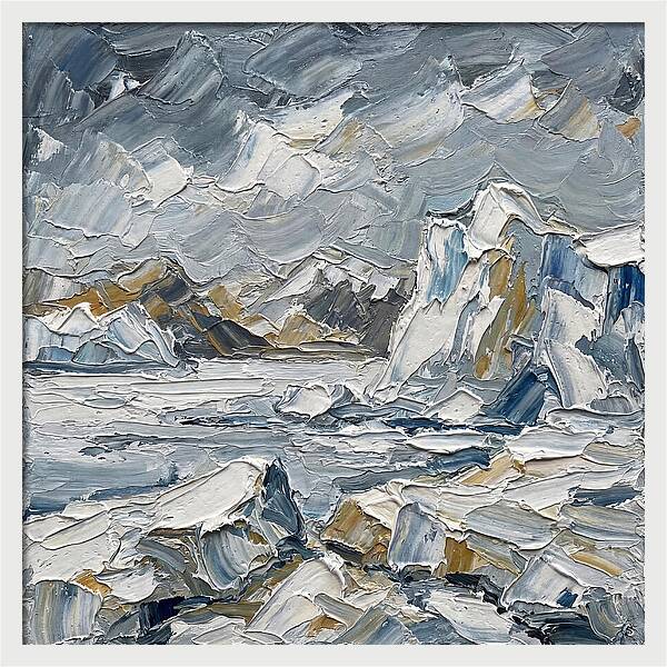 Antarctic Serenity In Palette Knife