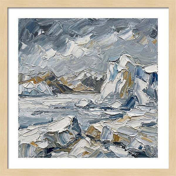 Antarctic Serenity In Palette Knife
