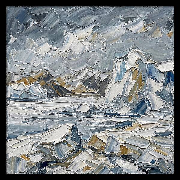 Antarctic Serenity In Palette Knife