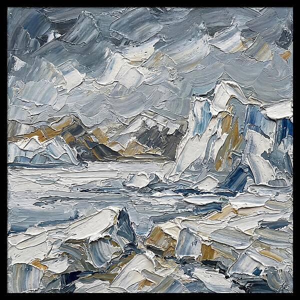 Antarctic Serenity In Palette Knife