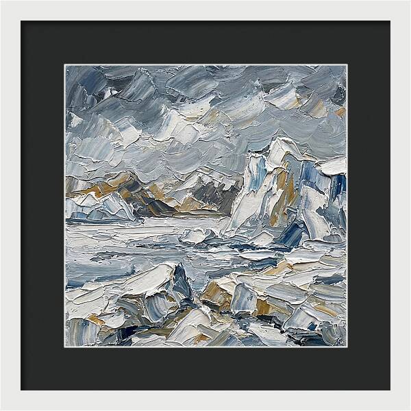 Antarctic Serenity In Palette Knife