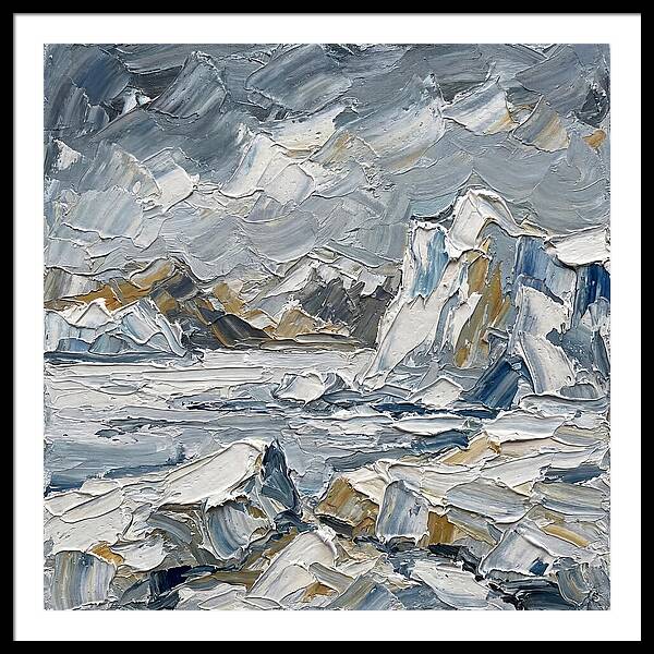 Antarctic Serenity In Palette Knife