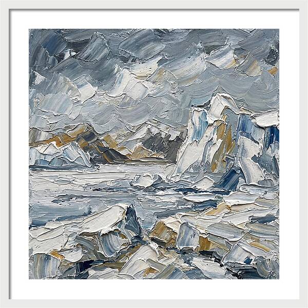 Antarctic Serenity In Palette Knife