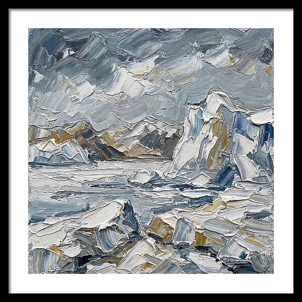 Antarctic Serenity In Palette Knife
