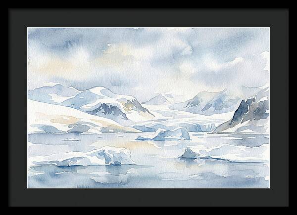 Antarctic Serenity In Watercolor