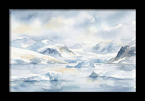 Antarctic Serenity In Watercolor