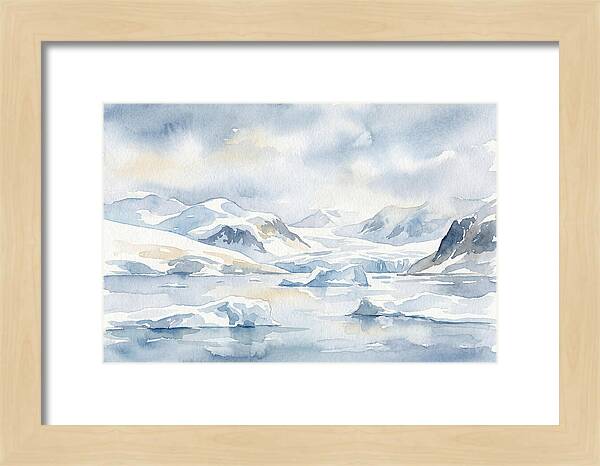 Antarctic Serenity In Watercolor
