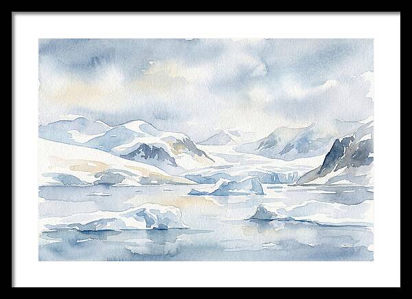 Antarctic Serenity In Watercolor