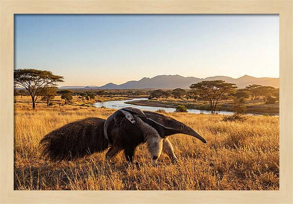 Anteater Family In Harmony