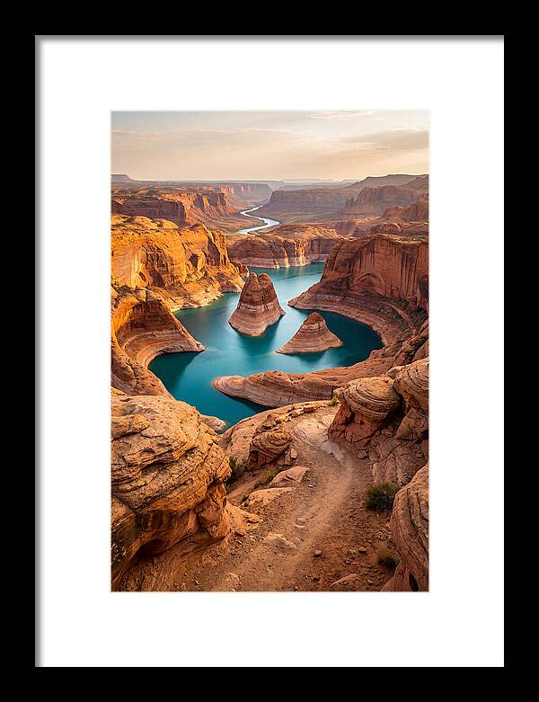 Antelope Canyon Overlook Above Lake Powell