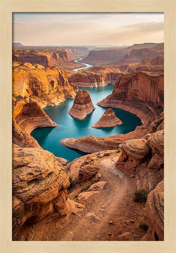 Antelope Canyon Overlook Above Lake Powell
