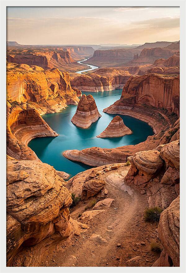 Antelope Canyon Overlook Above Lake Powell