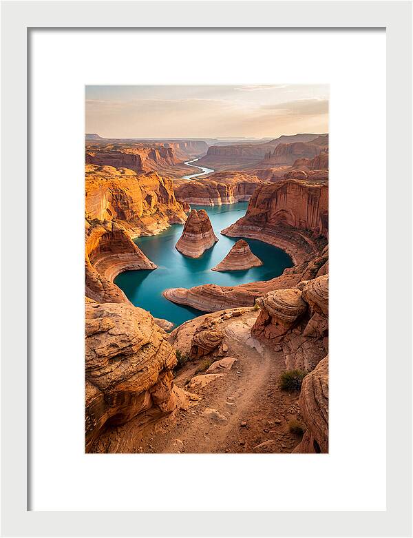 Antelope Canyon Overlook Above Lake Powell