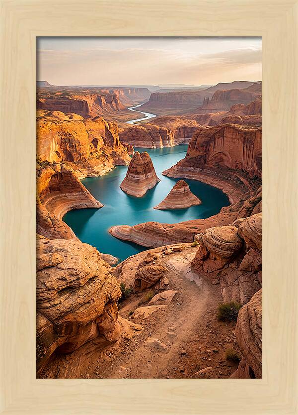Antelope Canyon Overlook Above Lake Powell