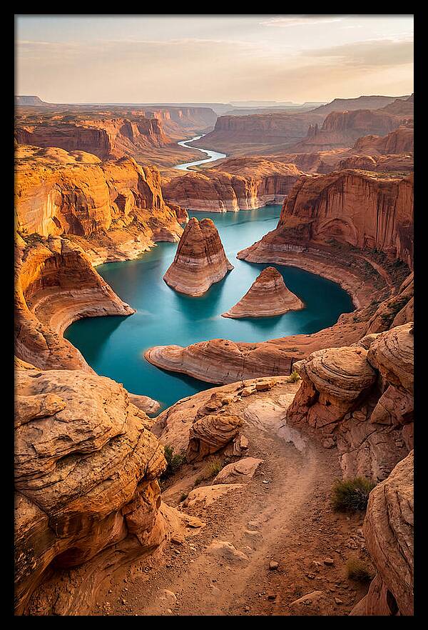 Antelope Canyon Overlook Above Lake Powell