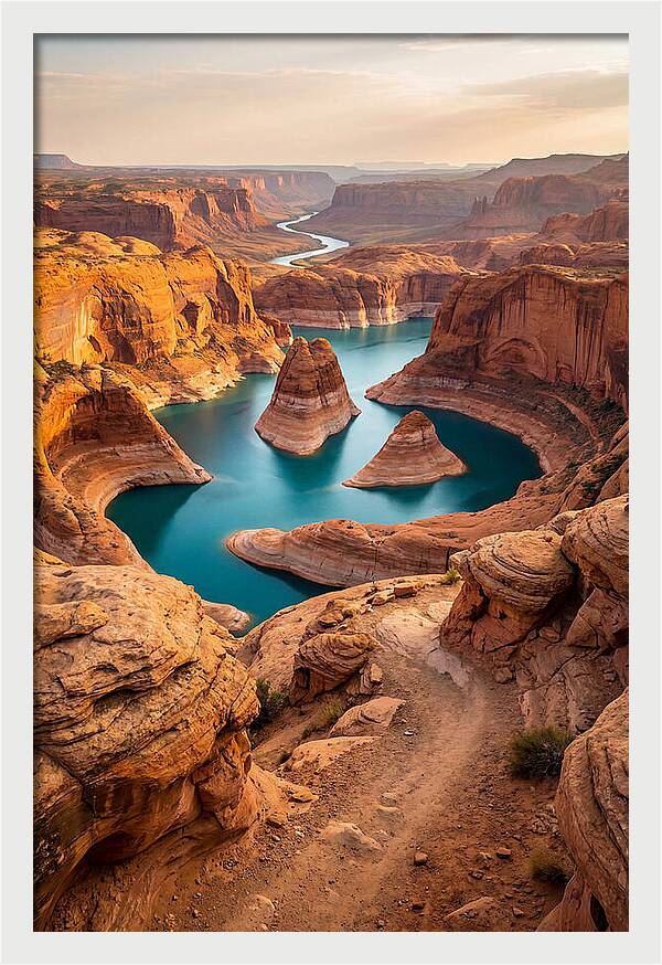 Antelope Canyon Overlook Above Lake Powell