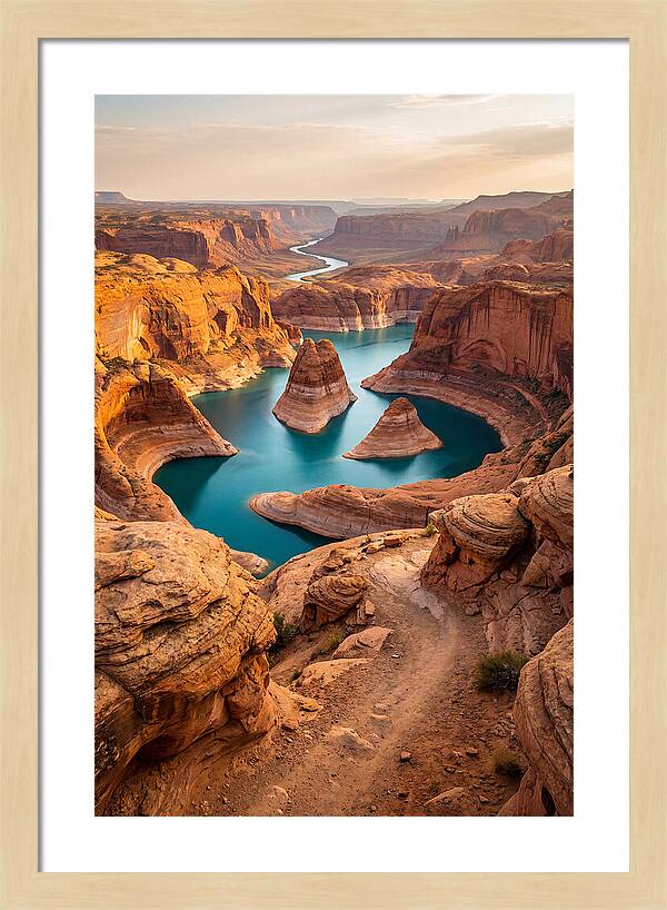 Antelope Canyon Overlook Above Lake Powell
