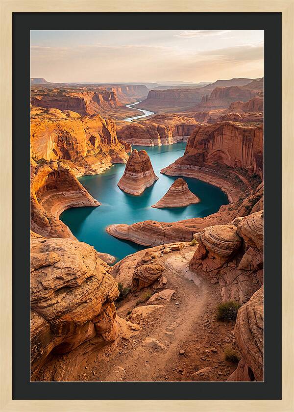 Antelope Canyon Overlook Above Lake Powell