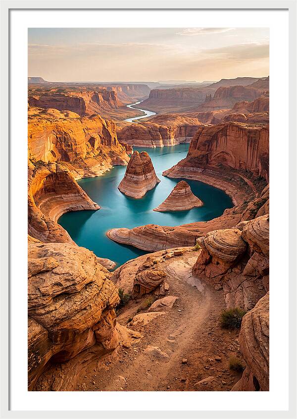 Antelope Canyon Overlook Above Lake Powell