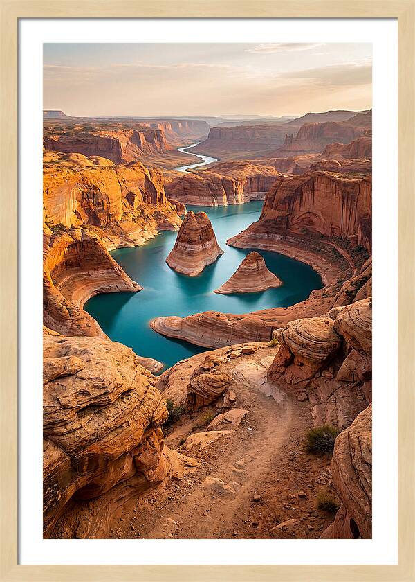 Antelope Canyon Overlook Above Lake Powell