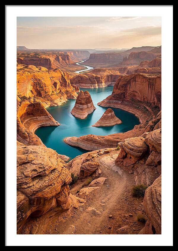 Antelope Canyon Overlook Above Lake Powell