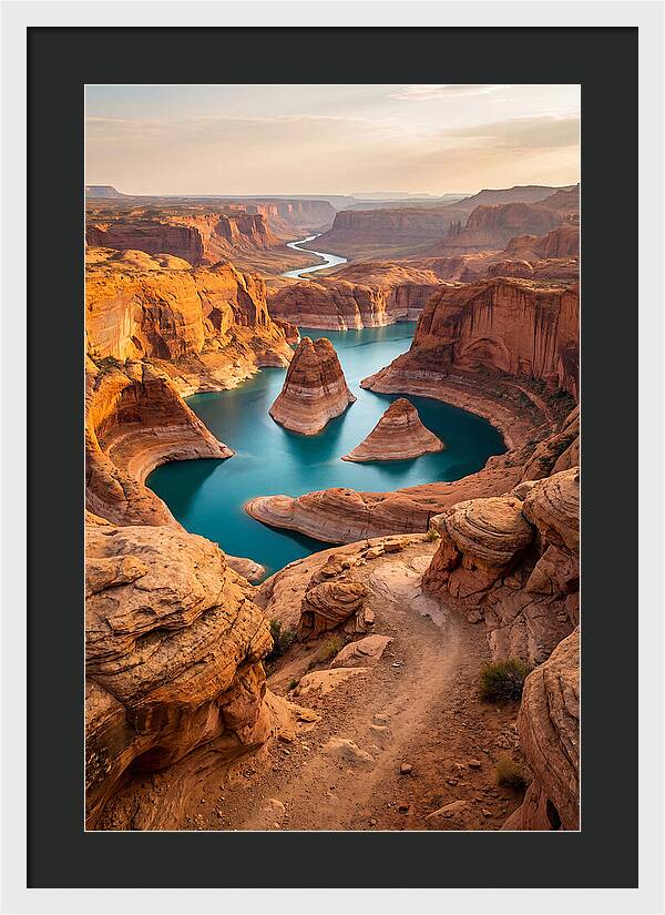 Antelope Canyon Overlook Above Lake Powell