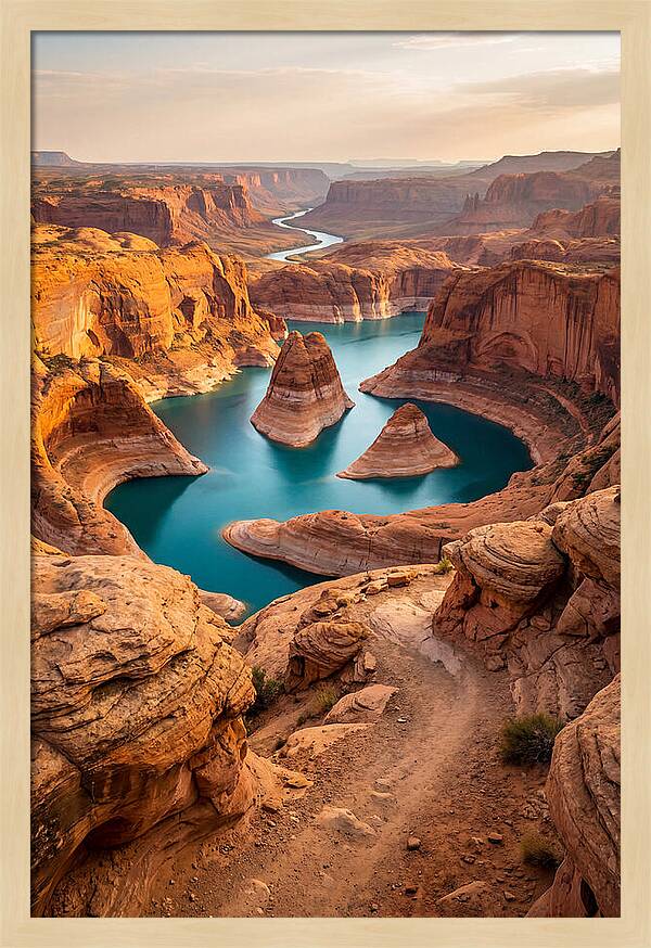 Antelope Canyon Overlook Above Lake Powell