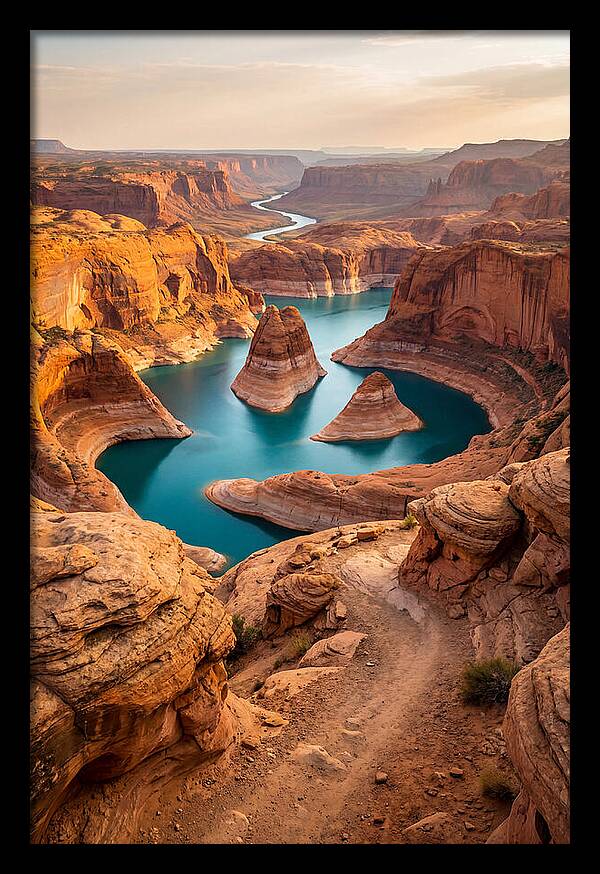 Antelope Canyon Overlook Above Lake Powell