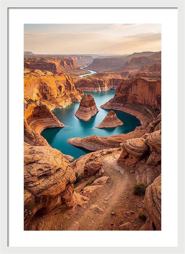 Antelope Canyon Overlook Above Lake Powell