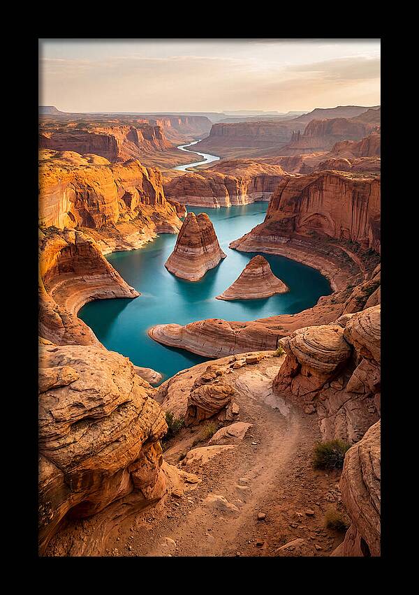 Antelope Canyon Overlook Above Lake Powell