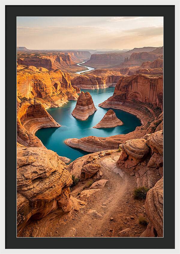 Antelope Canyon Overlook Above Lake Powell