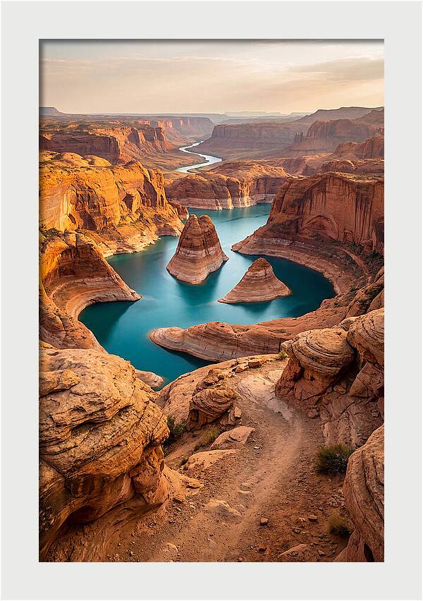 Antelope Canyon Overlook Above Lake Powell